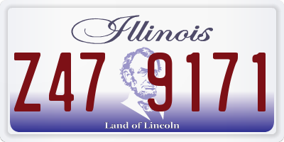 IL license plate Z479171