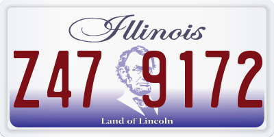 IL license plate Z479172
