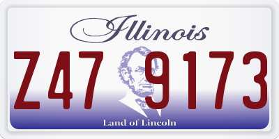 IL license plate Z479173