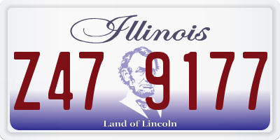 IL license plate Z479177
