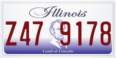IL license plate Z479178