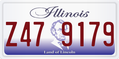 IL license plate Z479179