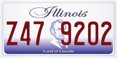 IL license plate Z479202
