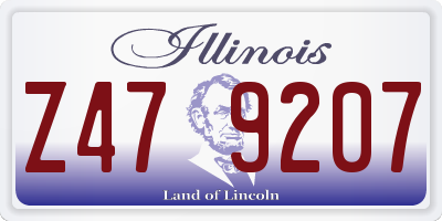 IL license plate Z479207