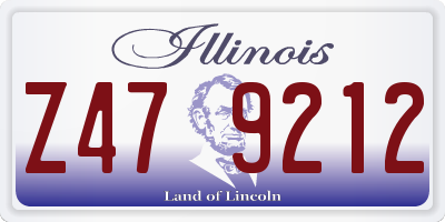 IL license plate Z479212