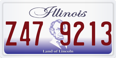 IL license plate Z479213