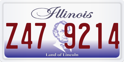 IL license plate Z479214