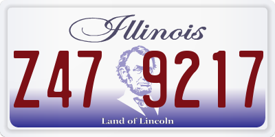 IL license plate Z479217