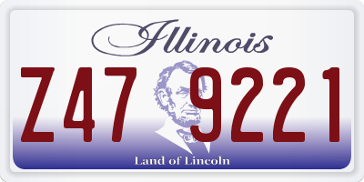 IL license plate Z479221