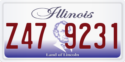 IL license plate Z479231