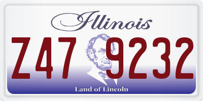 IL license plate Z479232