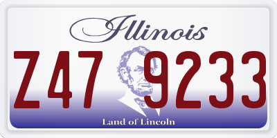 IL license plate Z479233