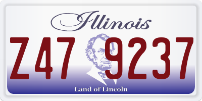 IL license plate Z479237