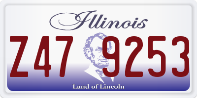 IL license plate Z479253