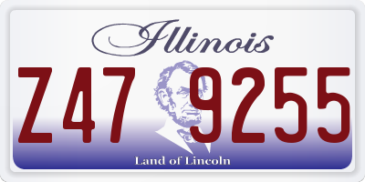 IL license plate Z479255