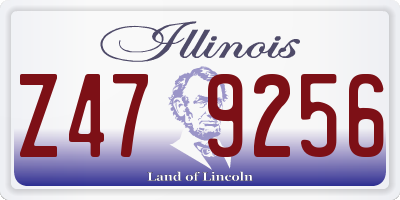 IL license plate Z479256