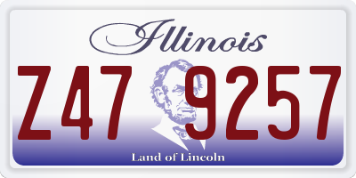 IL license plate Z479257