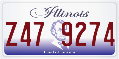 IL license plate Z479274