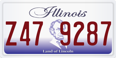 IL license plate Z479287