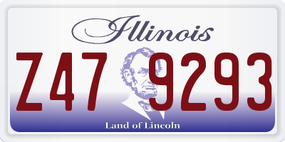 IL license plate Z479293