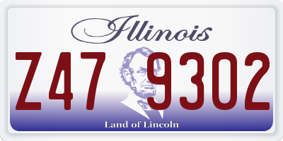 IL license plate Z479302