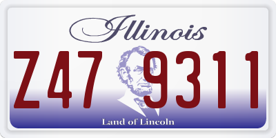 IL license plate Z479311