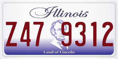 IL license plate Z479312