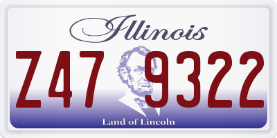 IL license plate Z479322
