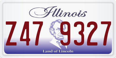 IL license plate Z479327