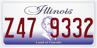 IL license plate Z479332