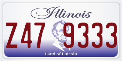 IL license plate Z479333