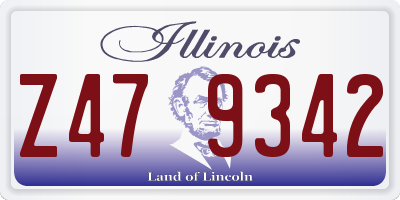 IL license plate Z479342