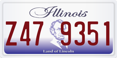 IL license plate Z479351