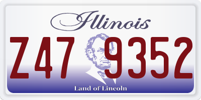 IL license plate Z479352