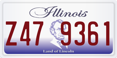 IL license plate Z479361