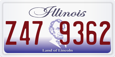 IL license plate Z479362