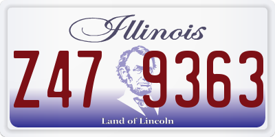 IL license plate Z479363