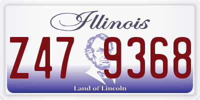 IL license plate Z479368