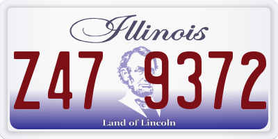 IL license plate Z479372