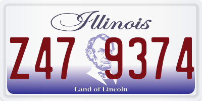IL license plate Z479374