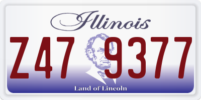 IL license plate Z479377