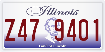 IL license plate Z479401