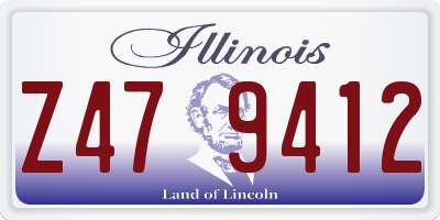 IL license plate Z479412