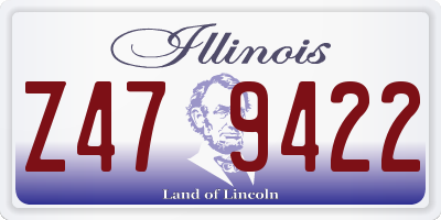 IL license plate Z479422
