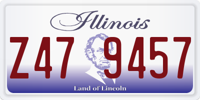 IL license plate Z479457