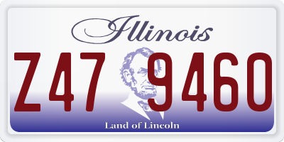 IL license plate Z479460