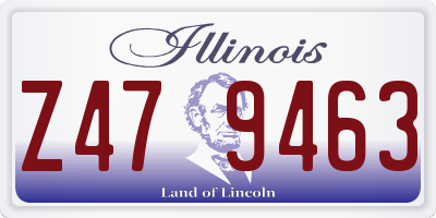 IL license plate Z479463