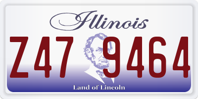 IL license plate Z479464