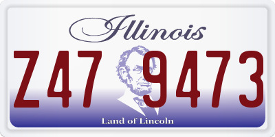IL license plate Z479473