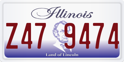 IL license plate Z479474